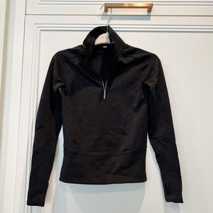 Lululemon It’s Rulu Run Half Zip Sweatshirt Size 0 Black